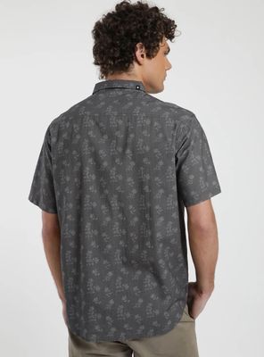 Imagen 2 del producto Camisa Floral Grafito Algodón Orgánico