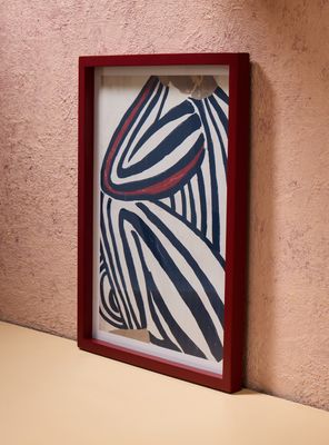 Imagen 2 del producto Cuadro Persona Rayas 40x52 cm