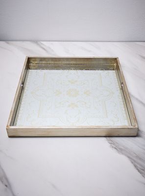 Imagen 2 del producto Bandeja Vidrio Grabado 40x40 cm