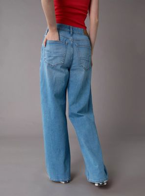 Imagen 2 del producto Jeans Ae Super High-Waisted Wide-Leg con Drapeado de Ensueño