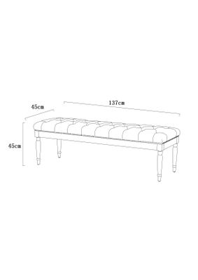 Imagen 2 del producto Banqueta Normandía 137x45 cm