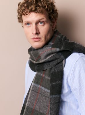 Imagen 2 del producto Bufanda Lana Merino Cuadros Escoces