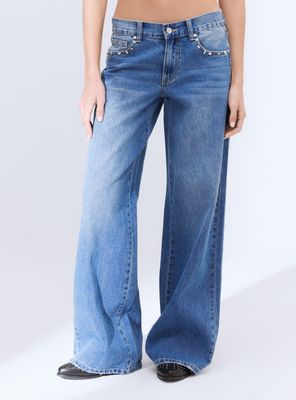 Imagen 1 del producto Jeans Wide Leg Tachas