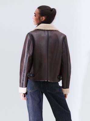 Imagen 2 del producto Chaqueta Aviadora Corta con Chiporro