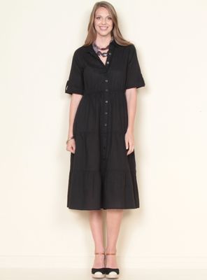 Imagen 1 del producto Vestido Sólido Abotonado en el Delantero