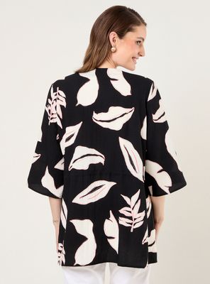 Imagen 2 del producto Kimono Estampado Manga Tres Cuartos