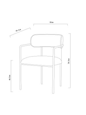 Imagen 2 del producto Silla de Comedor Olsen 55x51x74 cm