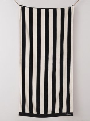 Toalla de Playa Jacquard Raya 80x170 cm Algodón