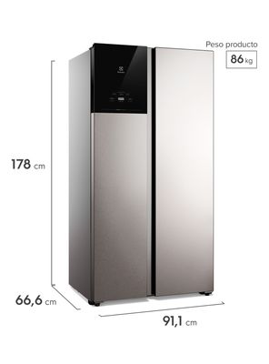 Imagen 2 del producto Refrigerador Side by Side No Frost 530 Litros ES50S