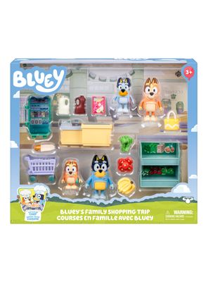 Set de Juego Excursión de Compras Familiar Bluey