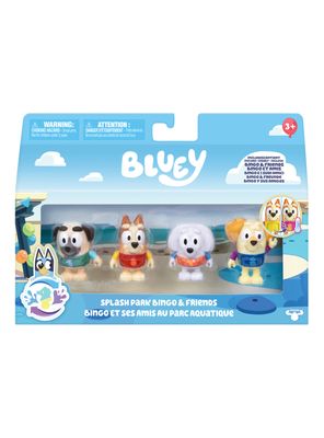 Set 4 Figuras Splash Park Bingo y Sus Amigos