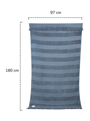 Imagen 2 del producto Toalla de Playa Menorca Azul 97x180 cm Algodón