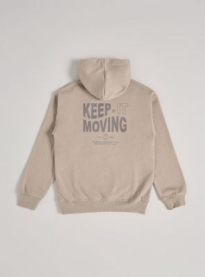 Imagen 2 del producto Polerón Capucha Estampado Espalda Frase con Bordado