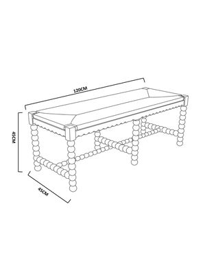 Imagen 2 del producto Banqueta Eclectica 120x45x45 cm