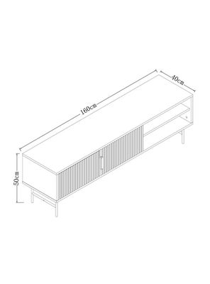Imagen 2 del producto Rack Lignes Negro 160x40x50 cm