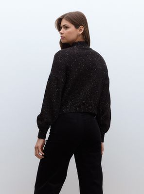 Imagen 2 del producto Sweater Manga Globo con Cuello Alto y Lurex Multicolor