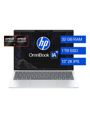 Imagen 2 del producto Notebook OmniBook 7 Aero AI 13-bg1074la AMD Ryzen AI 7 32GB RAM 1TB SSD 13.3'' 2K 60Hz