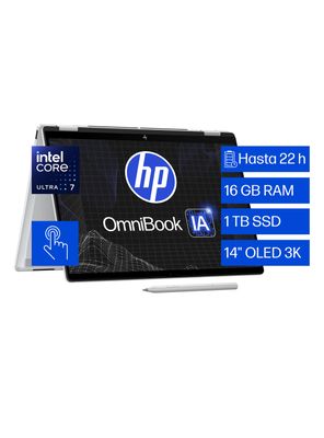 Imagen 2 del producto Notebook OmniBook X Flip AI 14-fm0072la Intel Core Ultra 7 16GB RAM 1TB SSD 14'' 3K 120Hz Táctil