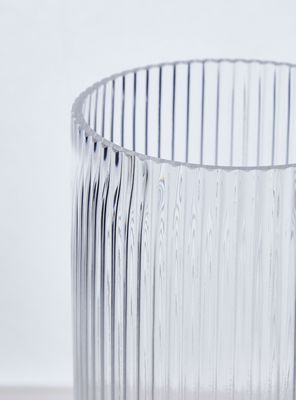 Imagen 2 del producto Florero Vidrio Acanalado 30 cm