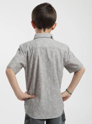 Imagen 2 del producto Camisa Kids Líneas Flores de Algodón Orgánico