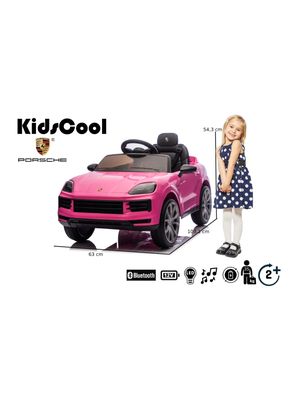 Imagen 2 del producto Auto a Batería Porsche Cayenne 12v 2 Motores Rosado