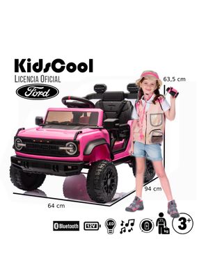 Imagen 2 del producto Auto Batería Ford Bronco Raptor 12v 2 Motores Rosado