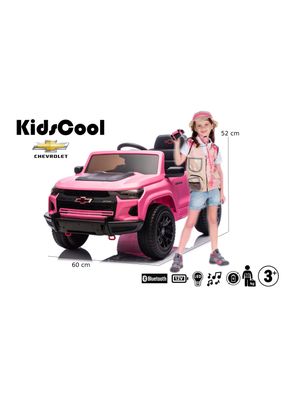 Imagen 2 del producto Auto a Batería Chevrolet Colorado 12v 2 Motores Rosado