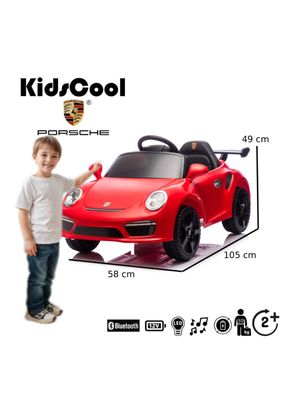 Imagen 2 del producto Auto a Batería Porsche 911 Ruf CTR3 12v 2 Motores Rojo