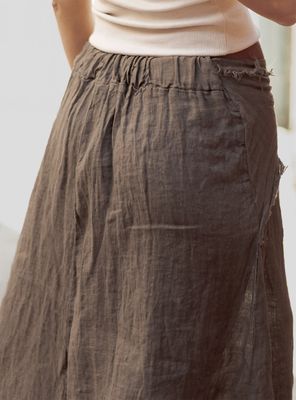 Imagen 2 del producto Falda Lino Pretina Elasticada