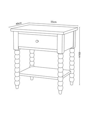 Imagen 2 del producto Velador Ecléctica 1 Cajón 55x40x60 cm