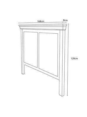 Imagen 2 del producto Respaldo Normandía 2 Plazas 168x8x120 cm