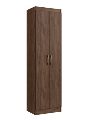 Clóset Multiuso 2 Puertas 4 Repisas Café 183x52x36 cm