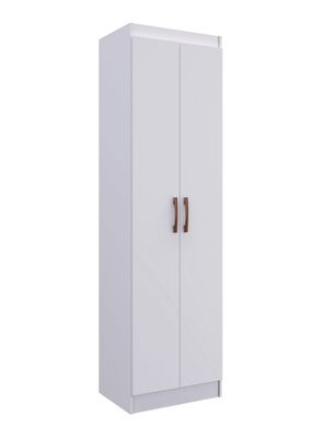 Clóset Multiuso 2 Puertas 4 Repisas Blanco 183x52x36 cm