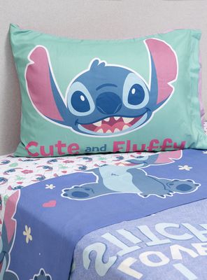 Imagen 1 del producto Juego de Sábanas Single 1.5 Plazas Stitch I Love
