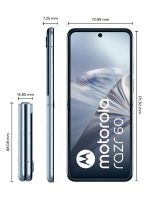 Imagen 2 del producto Smartphone Moto Razr 60 5G 12GB RAM 512GB 6.9'' Ice Melt Swarovski Liberado