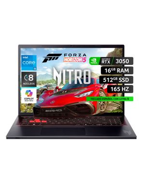 Acer Notebook Gamer Nitro Lite Intel Core I5 Rtx3050 16Gb