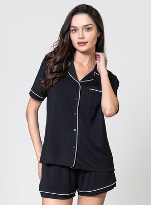 Imagen 1 del producto Pijama Camisero Borde Color