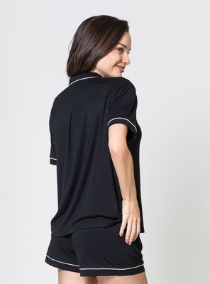 Imagen 2 del producto Pijama Camisero Borde Color