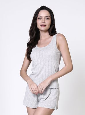 Pijama Corto 2 Piezas Liso