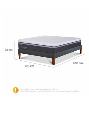 Imagen 2 del producto Cama Europea Box Ortopedic Advance 1.5 Plazas Base Normal