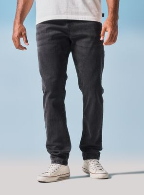Jeans Cinco Bolsillos Skinny Gris Oscuro