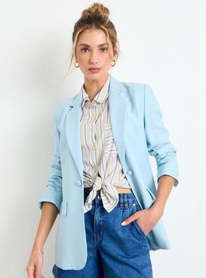 Blazer Liso Celeste