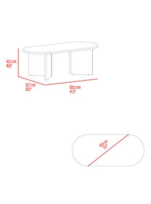 Imagen 2 del producto Mesa de Centro Ted Fresno Europeo 42.2x120.2x52.7 cm