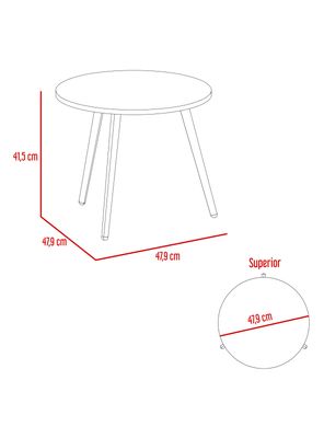 Imagen 2 del producto Mesa Lateral Narvik Macadamia 41.5x47.9x47.9 cm