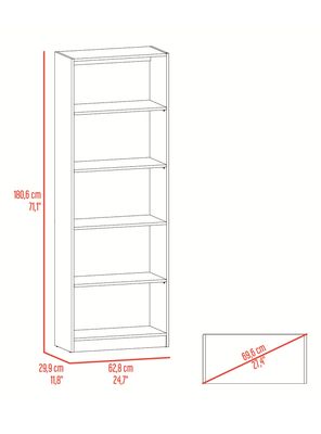 Imagen 2 del producto Estante 4 Repisas Home E3 180.6x62.8x29.9 cm Wengue y Milan