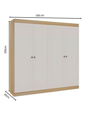 Imagen 2 del producto Clóset Europa 4 Puertas + 2 Cajones