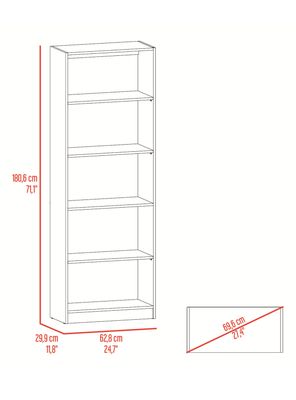 Imagen 2 del producto Estante 4 Repisas Home E3 180.6x62.8x29.9 cm Wengue y Fresno