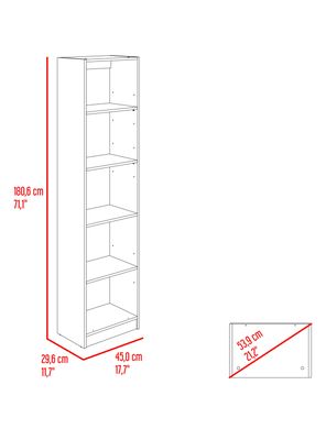 Imagen 2 del producto Estante 4 Repisas Home E2 180.6x45x29.6 cm Wengue y Milan