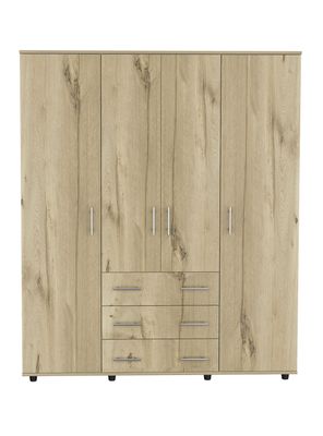 Clóset Fontan Duna Blanco 4 Puertas + 3 Cajones