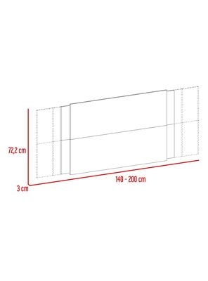 Imagen 2 del producto Respaldo de Cama Neuss Graduable 140/200 cm 2 Plazas